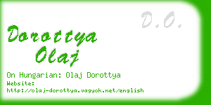 dorottya olaj business card